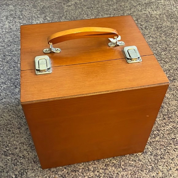 Deluxe Cage Bingo Set Game in wood Box - Picture 2 of 12